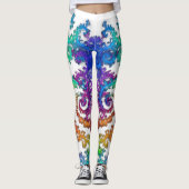 Neon-Kosmos-Spiral-Leggings Leggings (Vorderseite)