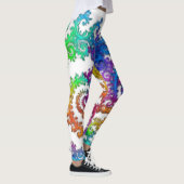 Neon-Kosmos-Spiral-Leggings Leggings (Rechts)