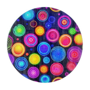 Neon-Kreis-Ausbruch Schneidebrett