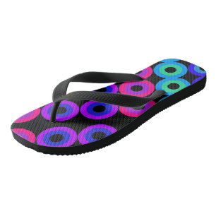 Neon-Kreise Badesandalen