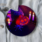 Neon-Kürbisse Button (Beispiel)