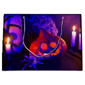 Neon-Kürbisse Große Geschenktüte (Vorderseite)