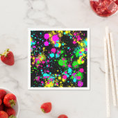 Neon Lackleuchte Geburtstag Serviette (Beispiel)