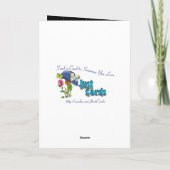 Neon Lacy Ornament Feiertagskarte (Rückseite)