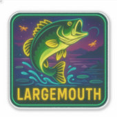 Neon Largemouth Sticker (Vorderseite)