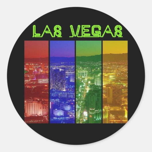 NEON Las Vegas Strip Sticker (Vorderseite)