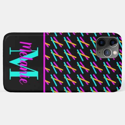 Neon Laser Action Flourescent Fun Case-Mate iPhone Hülle (Rückseite (Horizontal))