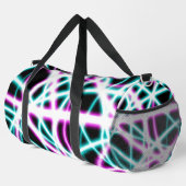 Neon Lasers auf schwarz Duffle Bag (Rechte Ecke)