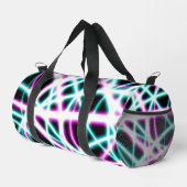 Neon Lasers auf schwarz Duffle Bag (Rechte Ecke)