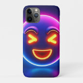 Neon Laughing Emoji Joy Case-Mate iPhone Hülle (Rückseite)