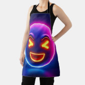 Neon Laughing Emoji Joy Schürze (InSitu)
