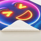 Neon Laughing Emoji Joy Sherpadecke (3/4)