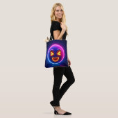 Neon Laughing Emoji Joy Tasche (Am Model)