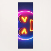 Neon Laughing Emoji Joy Yogamatte (Rückseite)