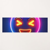 Neon Laughing Emoji Joy Yogamatte (Vorderseite (Horizontal))