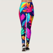 Neon Leaf Paradise Leggings (Rückseite)