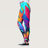 Neon Leaf Paradise Leggings (Links)