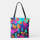 Neon Leaf Paradise Tasche (Rückseite)