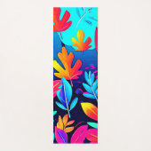 Neon Leaf Paradise Yogamatte (Vorderseite)