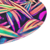 Neon Leaf Patterns enthüllt Schneidebrett (Ecke)