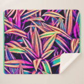 Neon Leaf Patterns enthüllt Sherpadecke (Vorderseite (Horizontal))