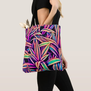 Neon Leaf Patterns enthüllt Tasche