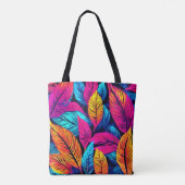 Neon Leaf Symphony Tasche (Rückseite)