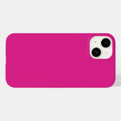 Neon lebhaft rosa | massiv rosa Case-Mate iPhone hülle (Rückseite (Horizontal))