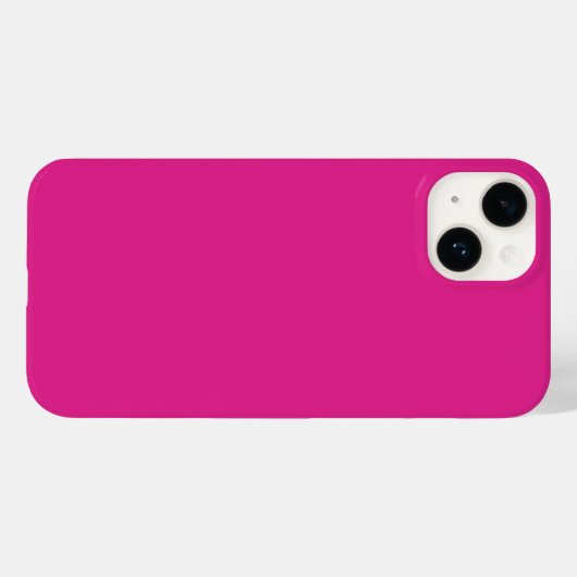 Neon lebhaft rosa | massiv rosa Case-Mate iPhone hülle (Rückseite (Horizontal))
