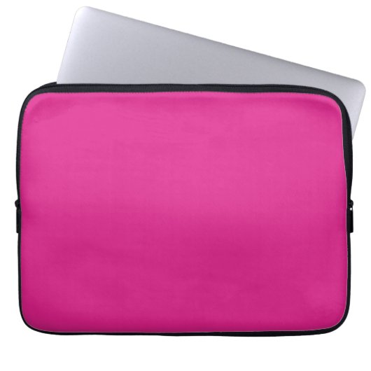 Neon lebhaft rosa | massiv rosa laptopschutzhülle (Vorderseite)