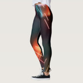 Neon Led Artistic Black Women's Leggings (Links)