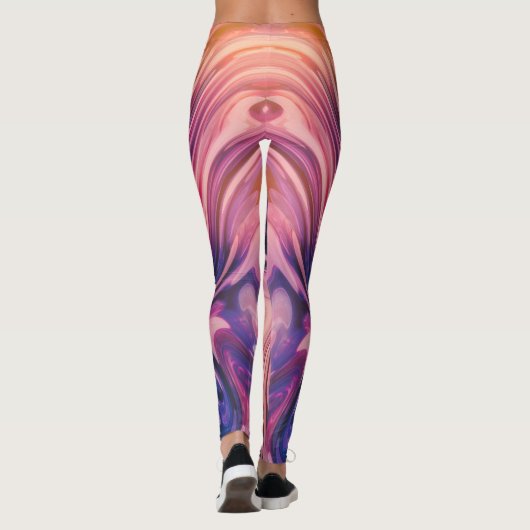 Neon Leggings mit eigener Marke (Rückseite)