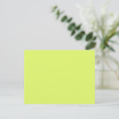 Neon Lemon Lime Green Solid Trend Farbe Hintergrun Postkarte (Stehend Vorderseite)