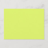 Neon Lemon Lime Green Solid Trend Farbe Hintergrun Postkarte (Vorderseite)