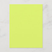 Neon Lemon Lime Green Solid Trend Farbe Hintergrun Postkarte (Vorderseite)