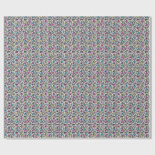 Neon Leopard Print Geschenkpapier (Flach)