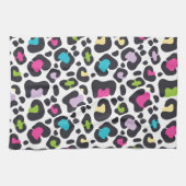 Neon Leopard Print Handtuch (Horizontal)