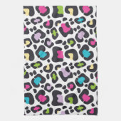Neon Leopard Print Handtuch (Vertikal)