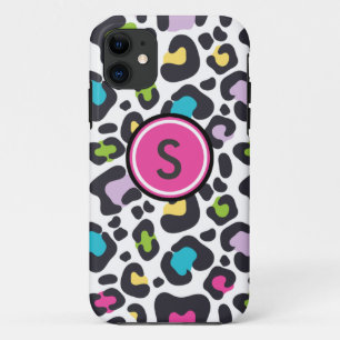 Neon Leopard Print iPhone Case