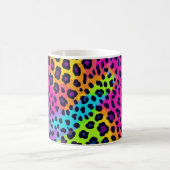 Neon Leopard Print Kaffeetasse (Mittel)