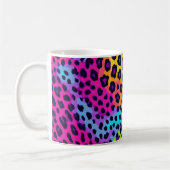 Neon Leopard Print Kaffeetasse (Links)