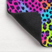 Neon Leopard Print Mousepad (Ecke)