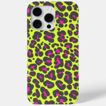 Neon Leopard Print Phone Case