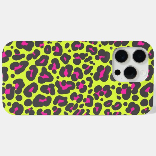 Neon Leopard Print Phone Case (Rückseite (Horizontal))
