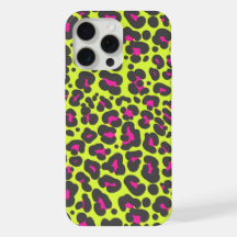 Neon Leopard Print Phone Case