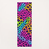 Neon Leopard Print Yogamatte (Vorderseite)