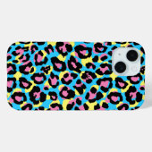 Neon Leopard Spots Muster Case-Mate iPhone Hülle (Rückseite (Horizontal))