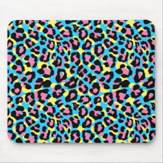 Neon Leopard Spots Muster Mousepad