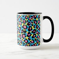Neon Leopard Spots Muster