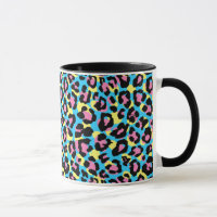 Neon Leopard Spots Muster